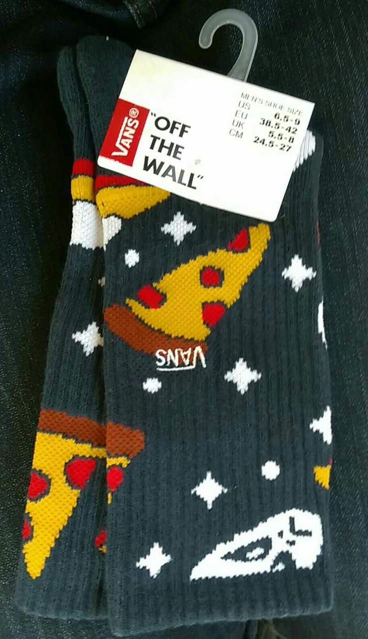 Detail Vans Pizza Socks Nomer 8