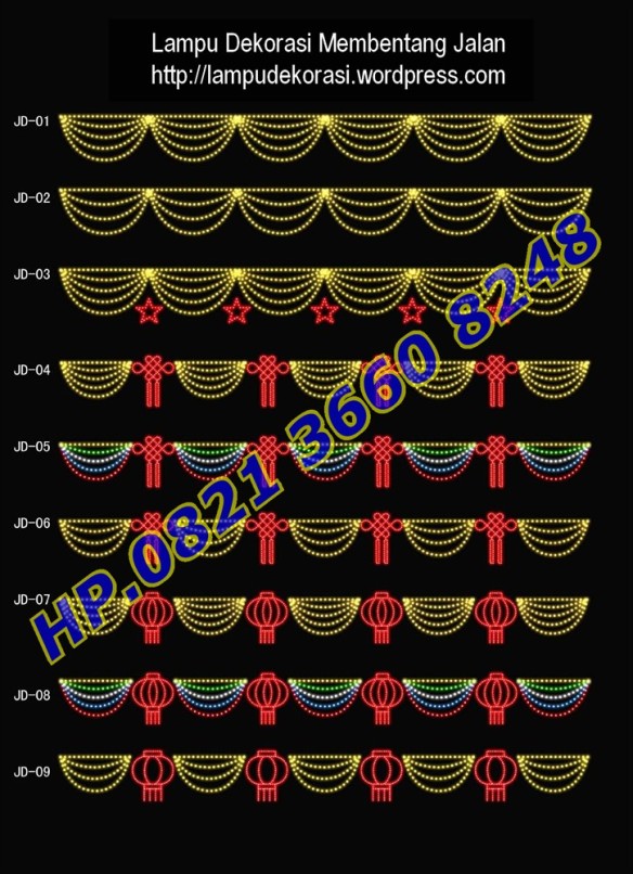 Detail Variasi Lampu Hias Jalan Nomer 40