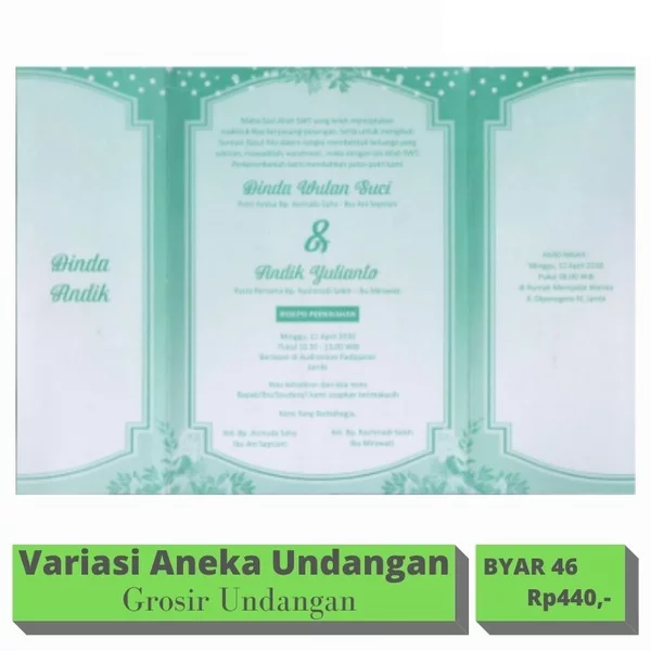 Detail Variasi Undangan Nomer 41