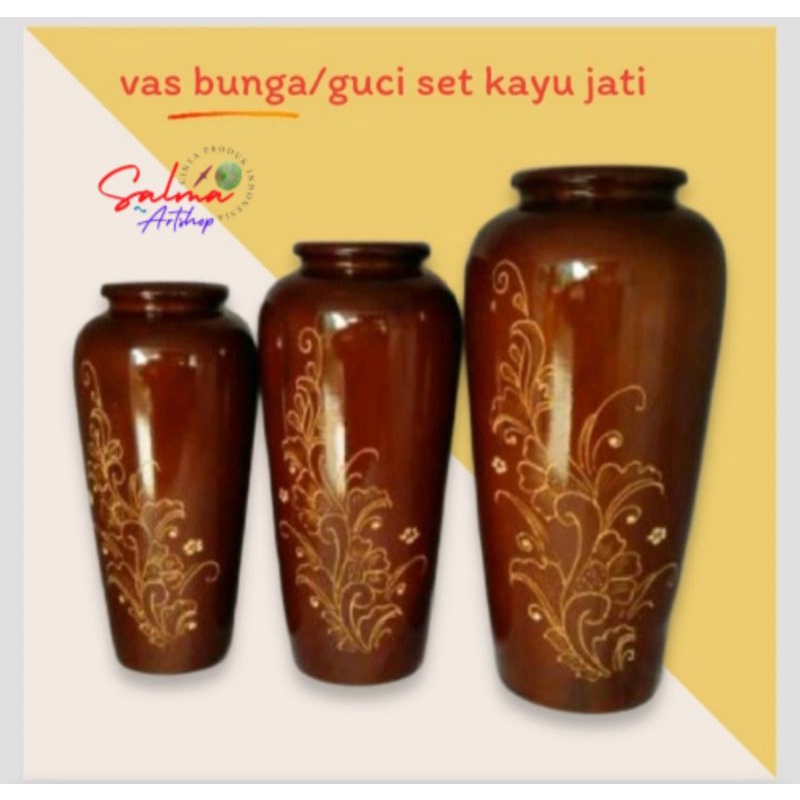 Detail Vas Bunga Motif Batik Nomer 53