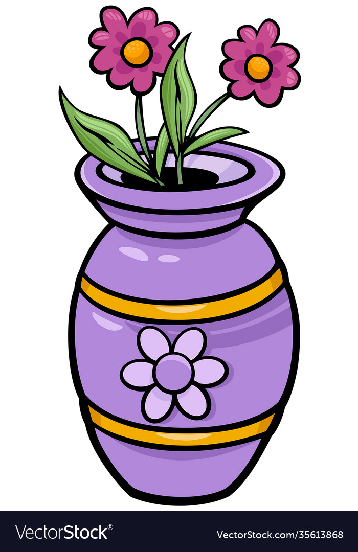 Detail Vase Of Flowers Clipart Nomer 12