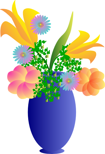 Detail Vase Of Flowers Clipart Nomer 3