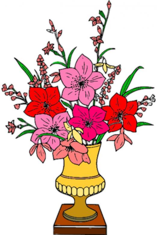 Detail Vase Of Flowers Clipart Nomer 21