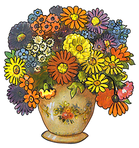 Detail Vase Of Flowers Clipart Nomer 26