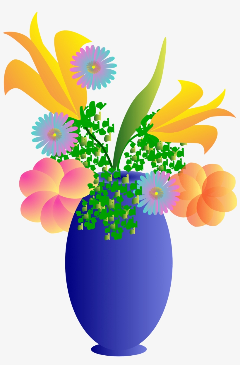 Detail Vase With Flowers Clipart Nomer 11