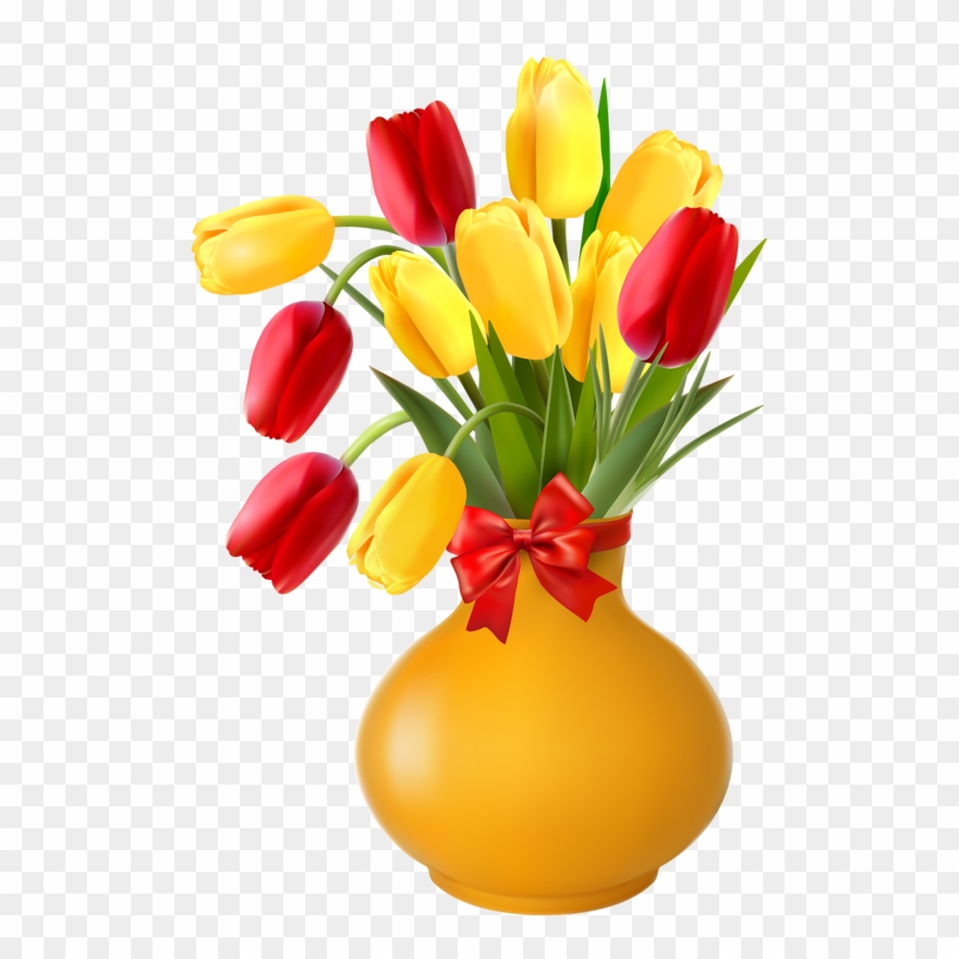 Detail Vase With Flowers Clipart Nomer 23