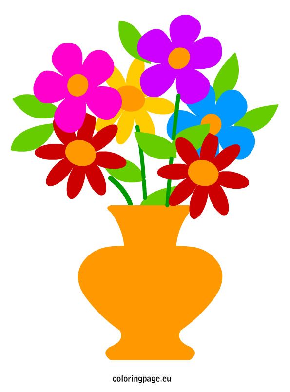 Detail Vase With Flowers Clipart Nomer 37