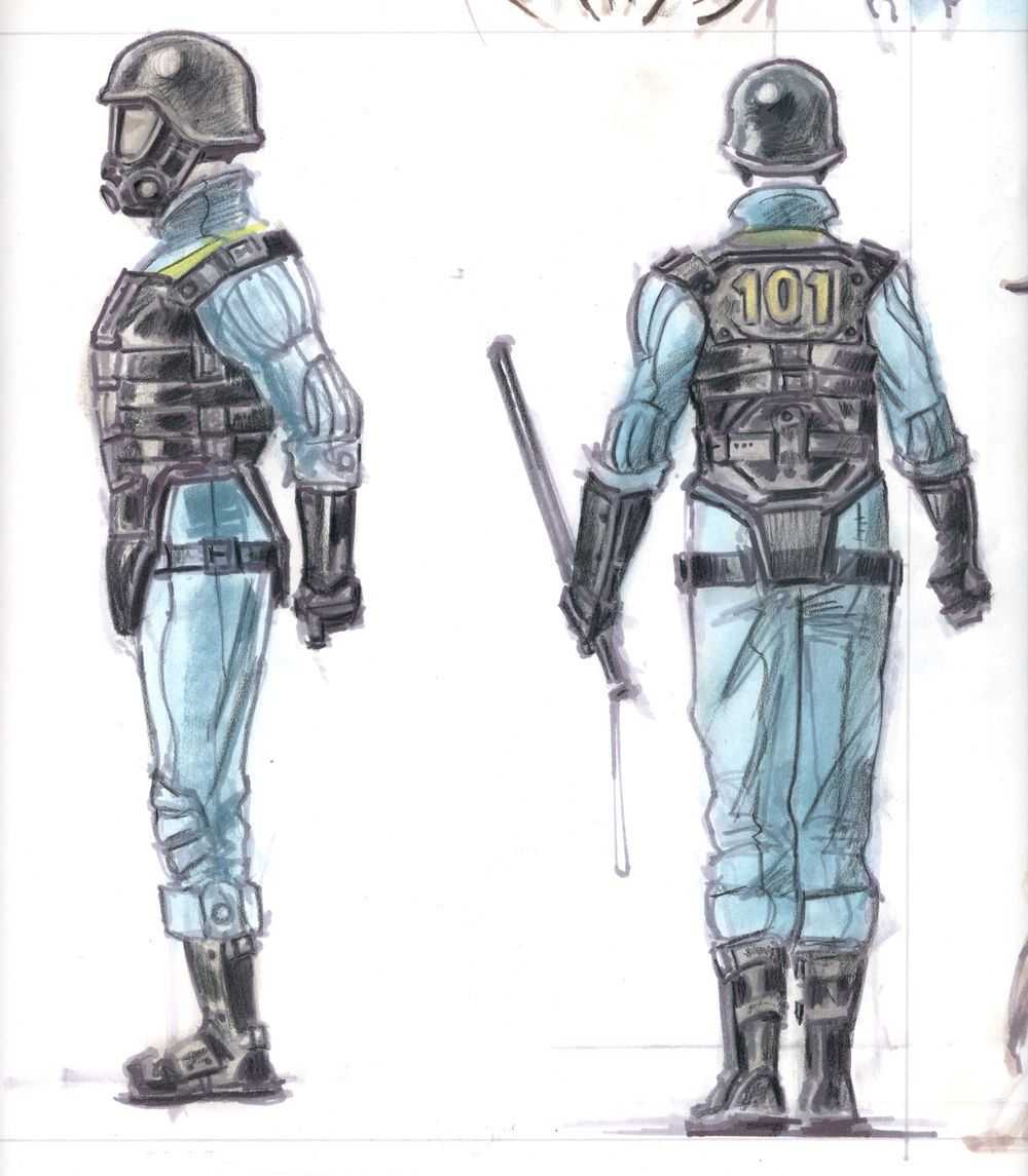 Detail Vault 111 Security Armor Nomer 31