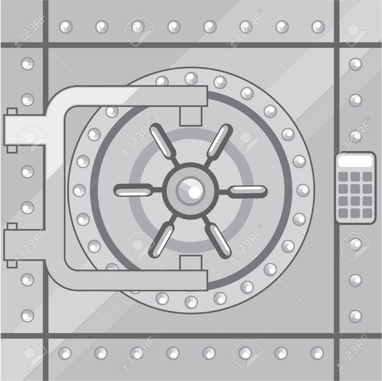 Detail Vault Door Clipart Nomer 4