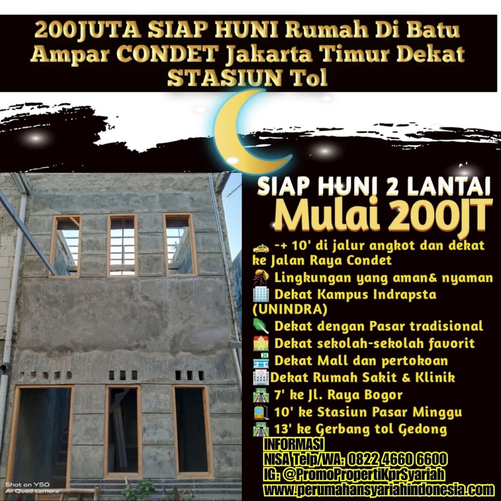 Detail Rumah Condet 200 Juta Nomer 47