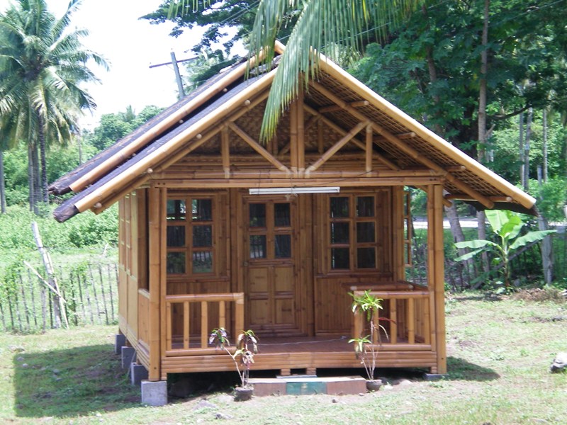 Detail Rumah Dari Bambu Hitam Nomer 14