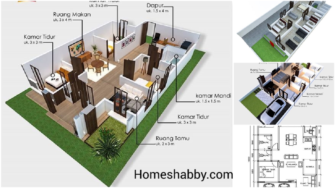 Detail Rumah Dengan 3 Kamar Tidur Nomer 53