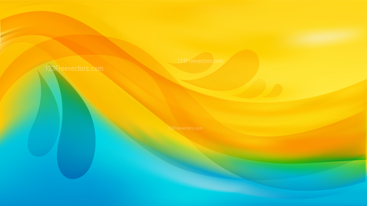 Detail Vector Background Orange And Blue Nomer 12