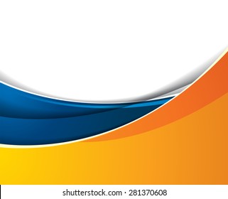 Detail Vector Background Orange And Blue Nomer 27