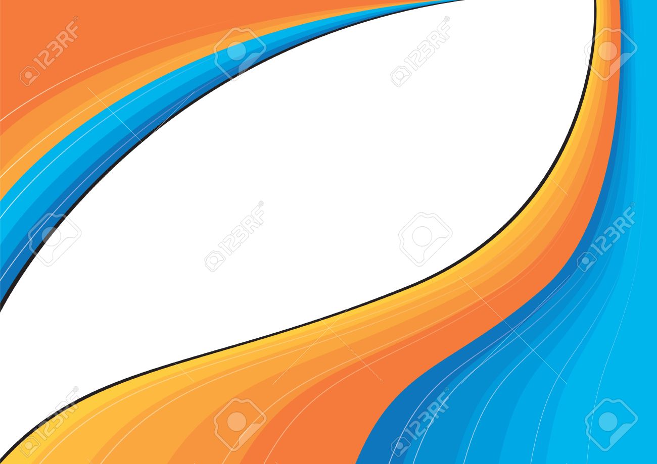 Detail Vector Background Orange And Blue Nomer 4