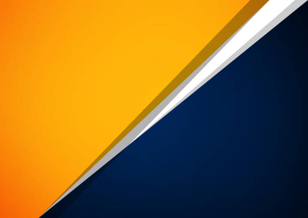 Detail Vector Background Orange And Blue Nomer 49