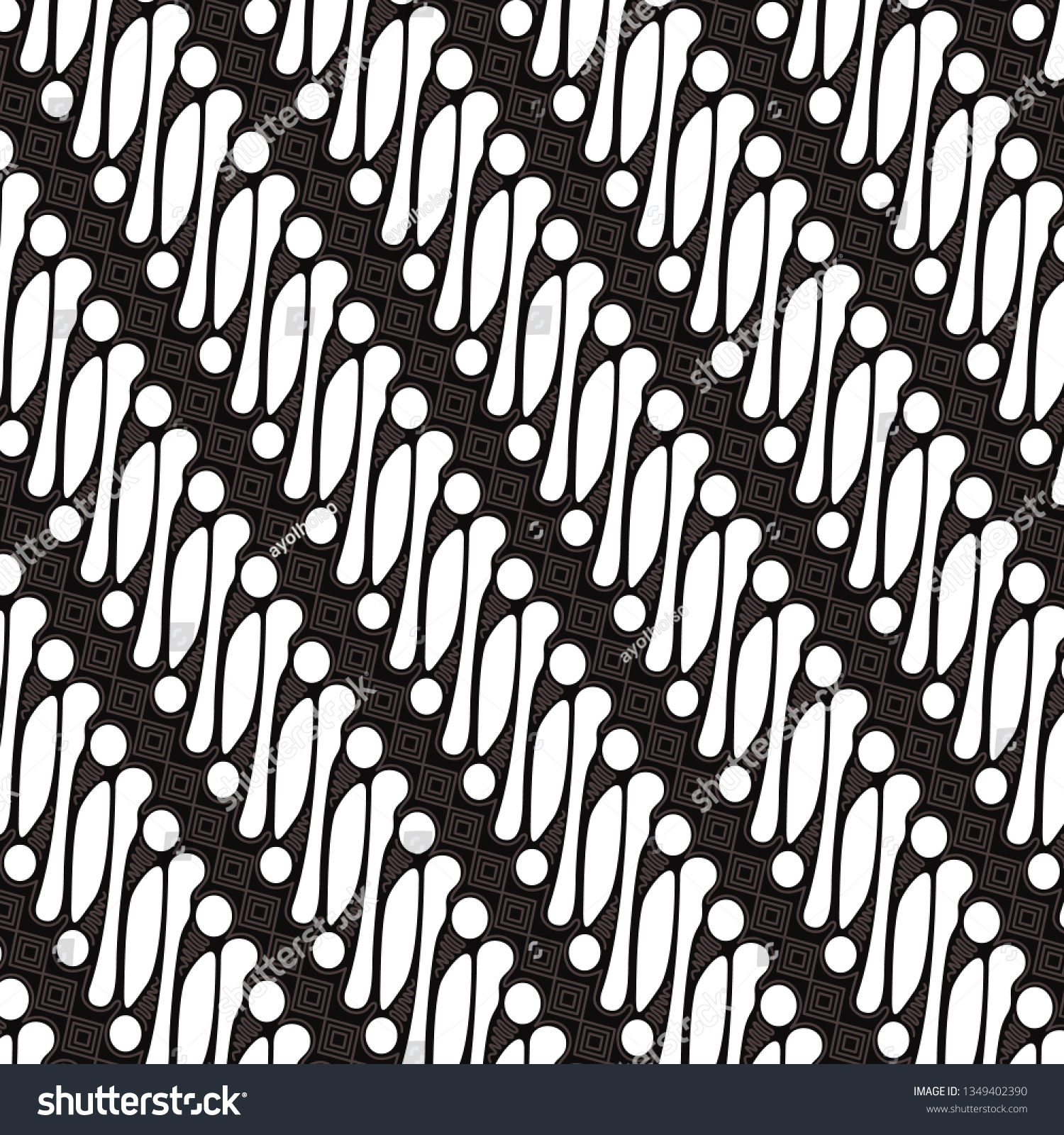 Detail Vector Batik Nomer 25