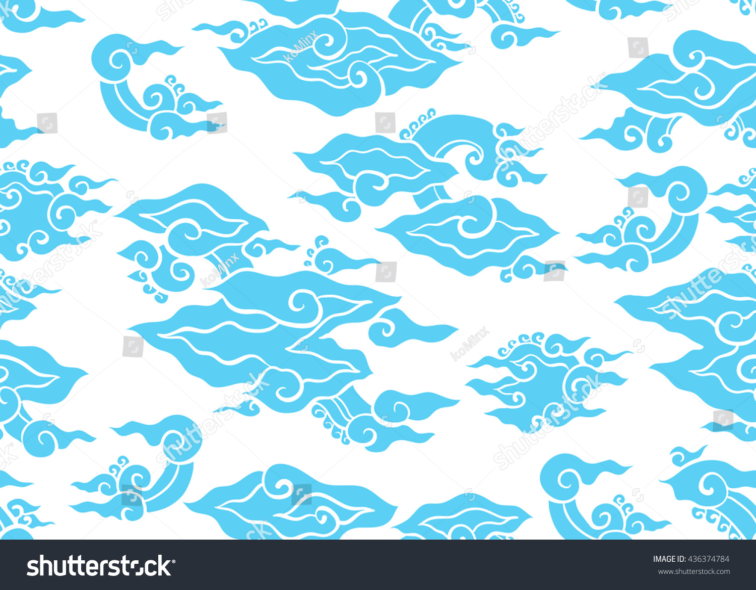 Detail Vector Batik Awan Nomer 22