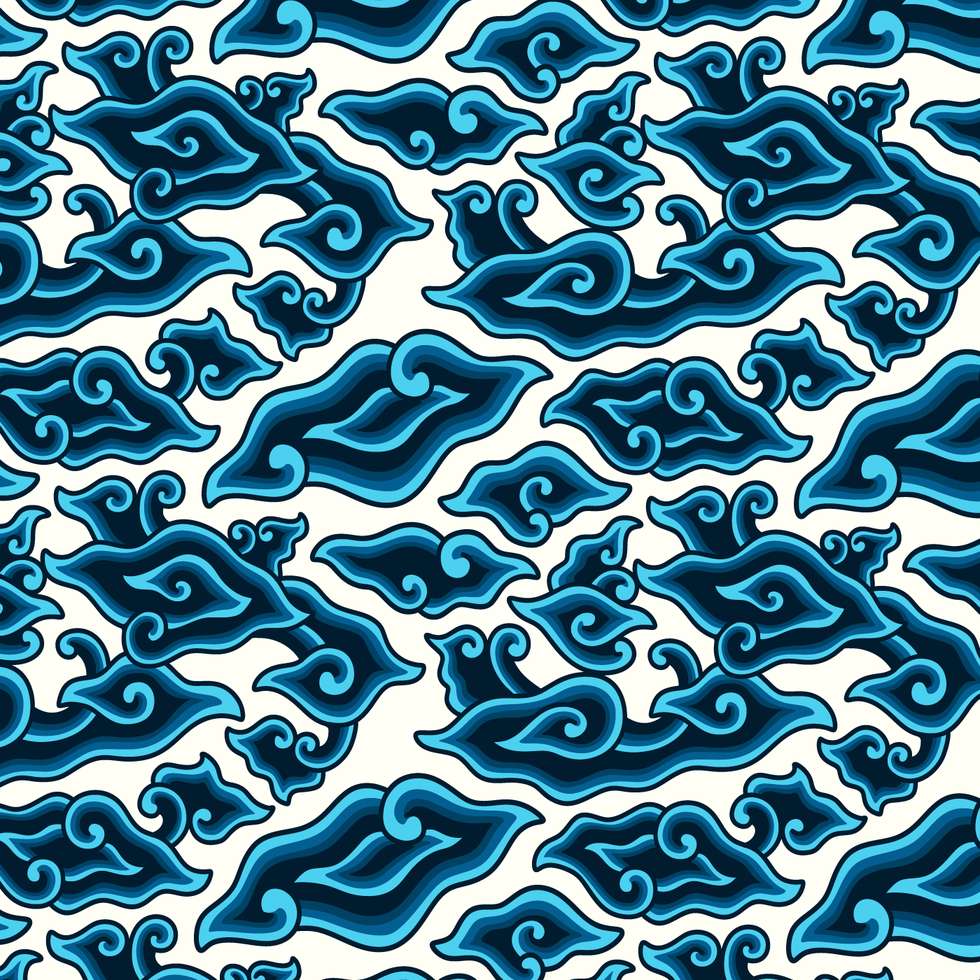 Detail Vector Batik Awan Nomer 24