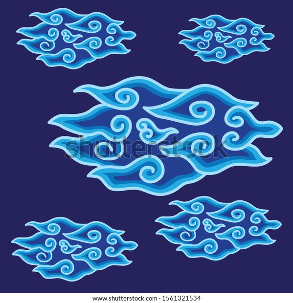 Detail Vector Batik Awan Nomer 26