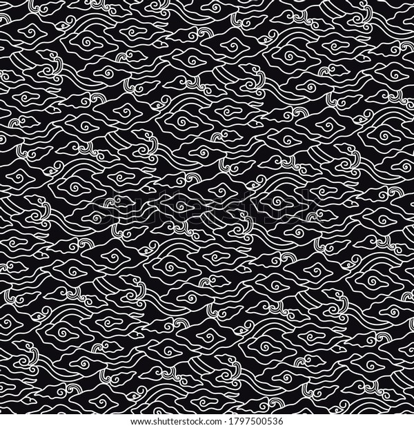 Detail Vector Batik Awan Nomer 34