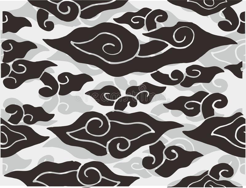 Detail Vector Batik Awan Nomer 6
