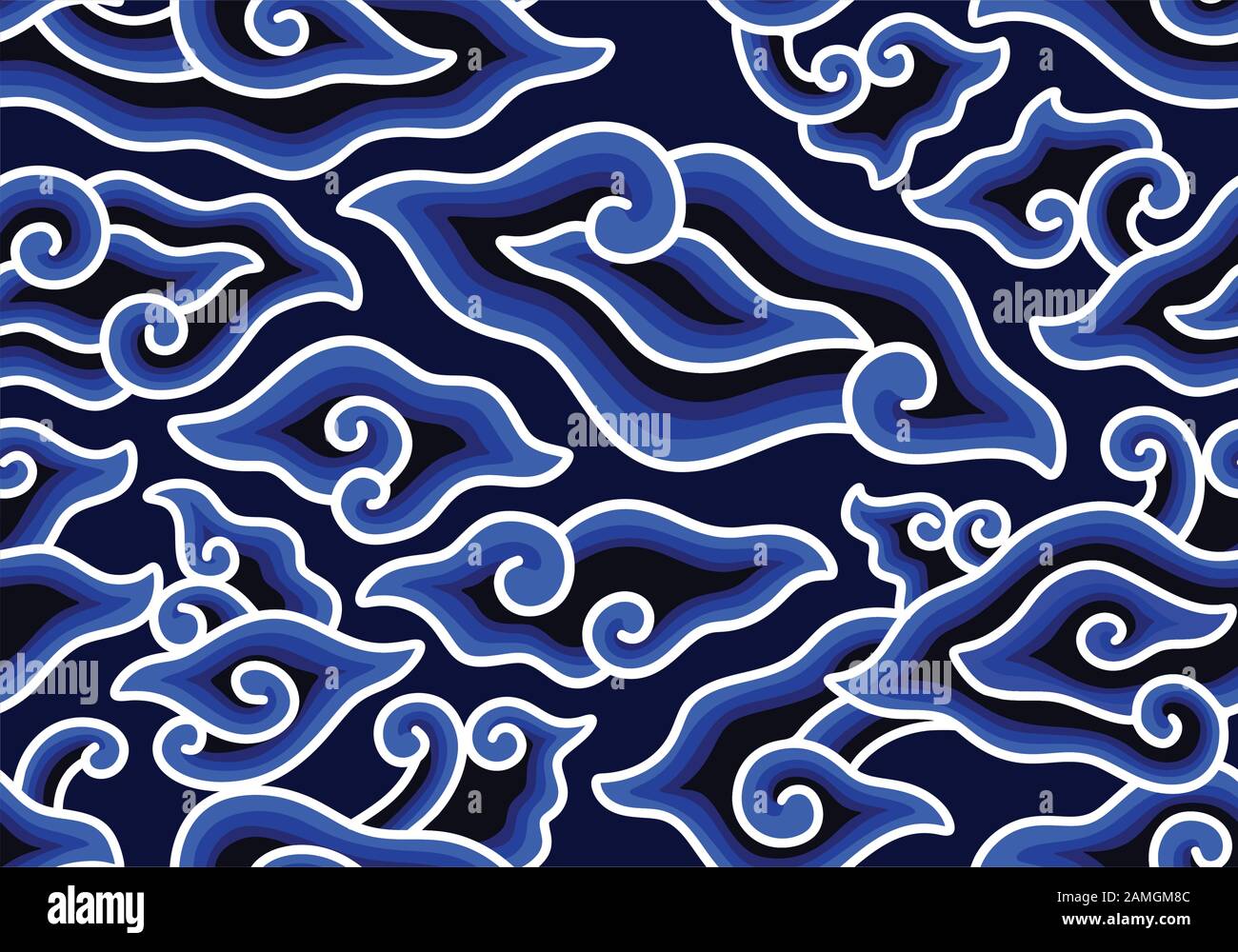 Detail Vector Batik Awan Nomer 10