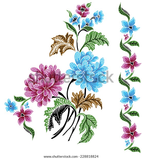 Detail Vector Batik Bunga Nomer 14