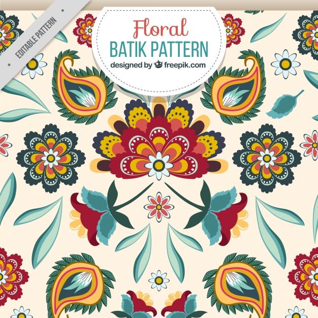 Detail Vector Batik Bunga Nomer 27