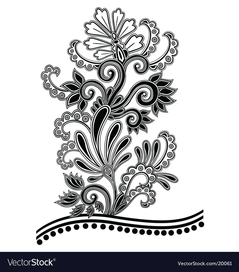 Detail Vector Batik Bunga Nomer 46