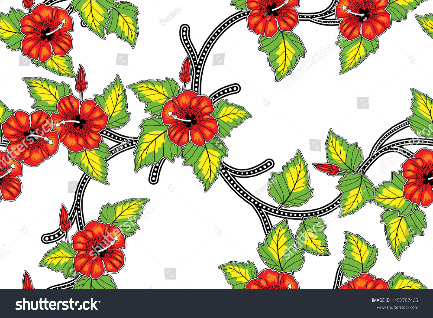 Detail Vector Batik Bunga Nomer 47