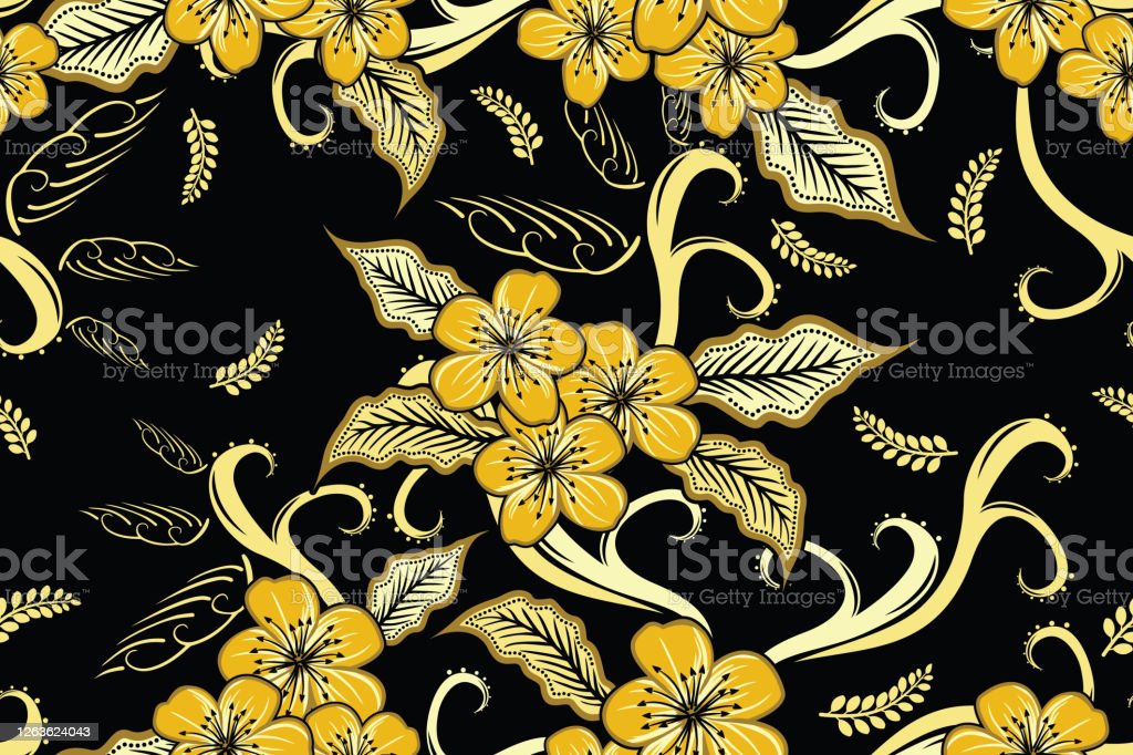 Detail Vector Batik Bunga Nomer 48