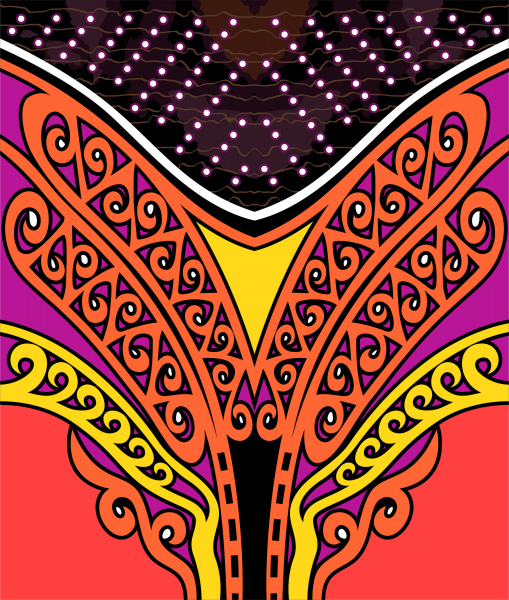 Detail Vector Batik Corel Nomer 6