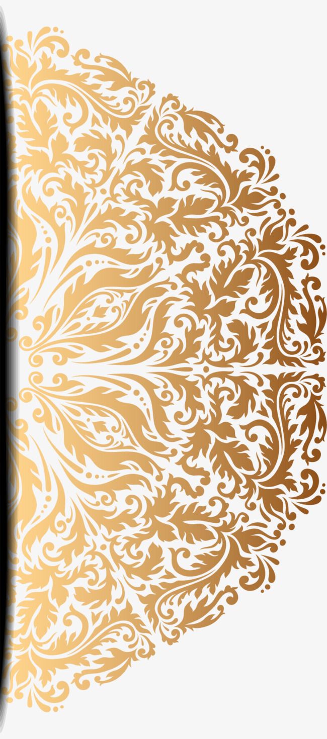 Detail Vector Batik Gold Nomer 16