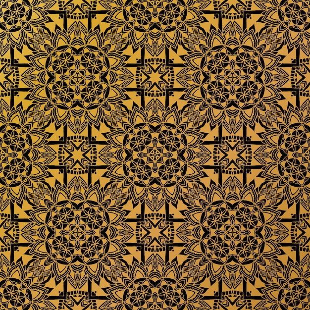 Detail Vector Batik Gold Nomer 18