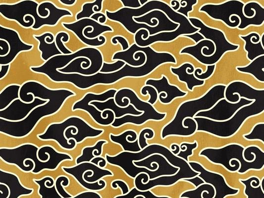 Detail Vector Batik Gold Nomer 22