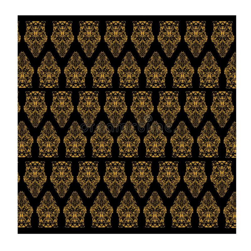 Detail Vector Batik Gold Nomer 31