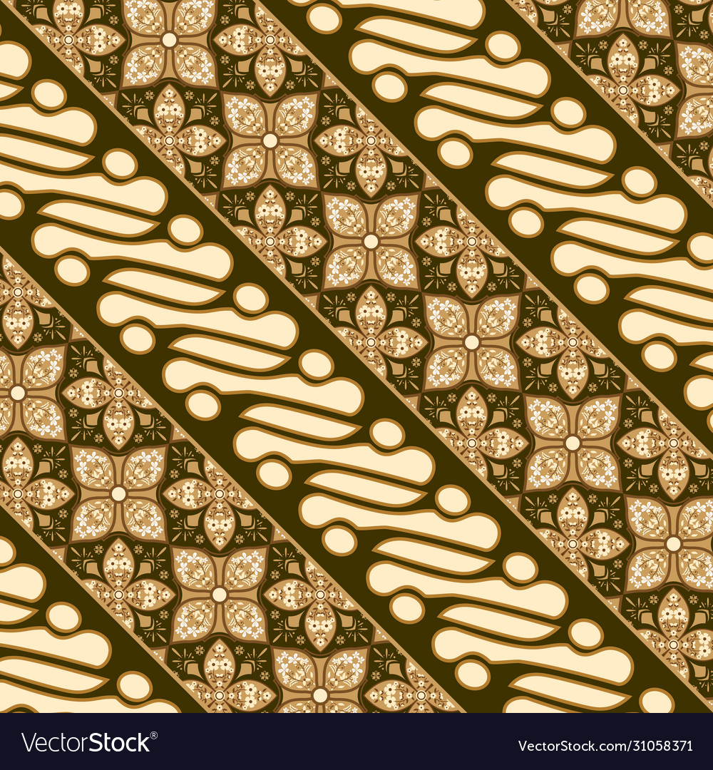 Detail Vector Batik Gold Nomer 41
