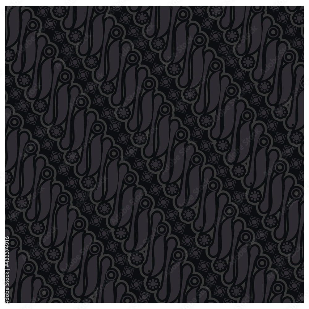 Detail Vector Batik Jawa Nomer 22