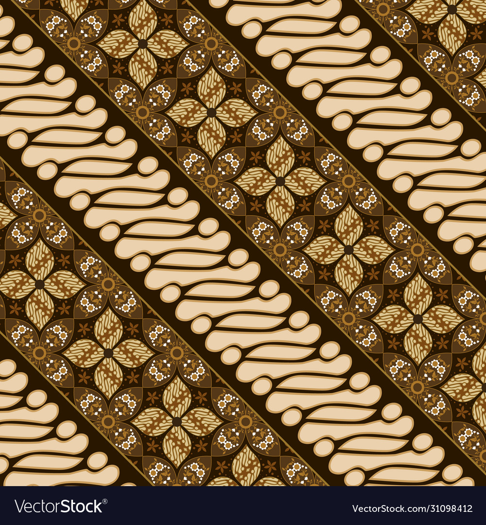 Detail Vector Batik Jawa Nomer 26