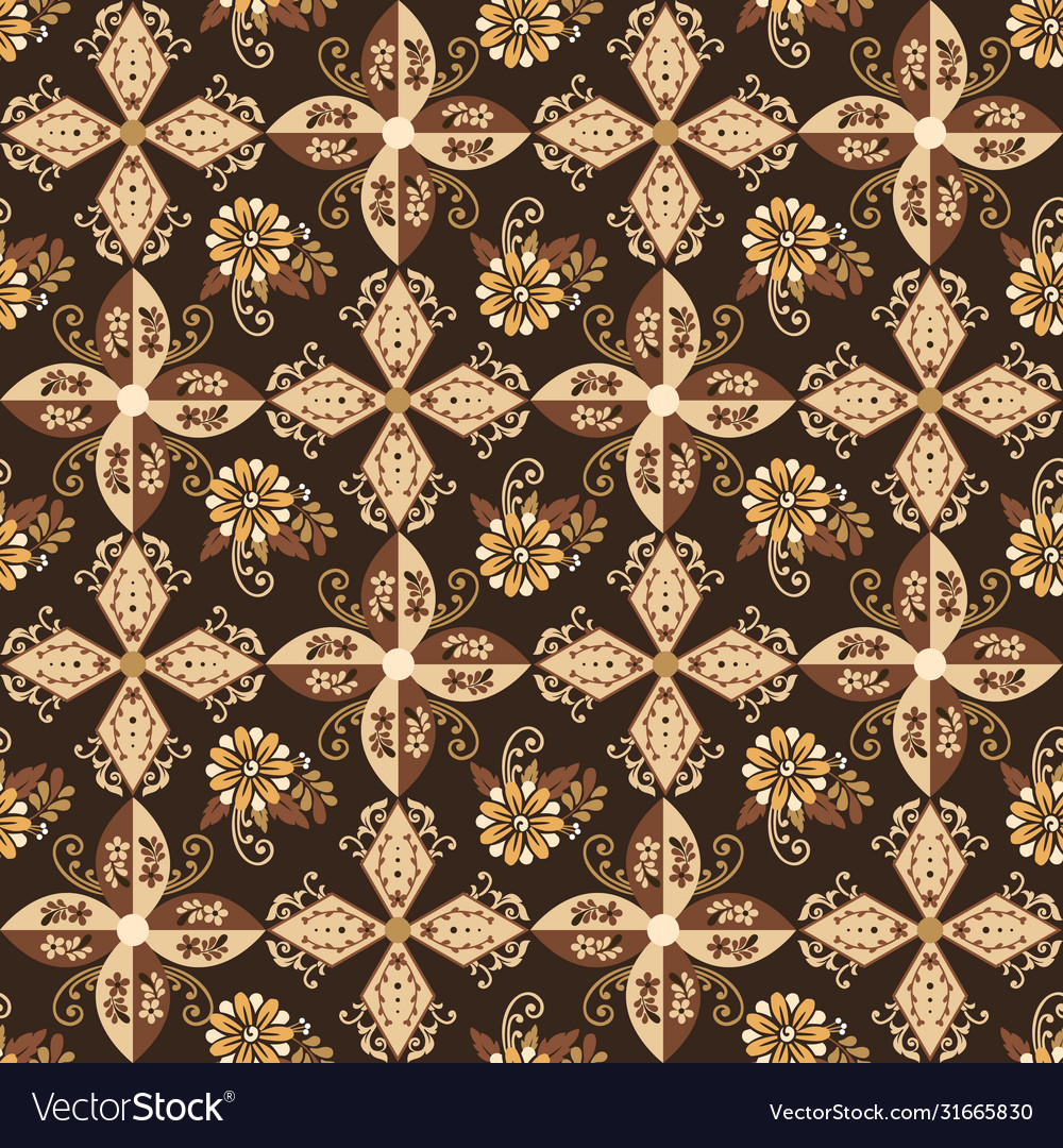 Detail Vector Batik Jawa Nomer 34
