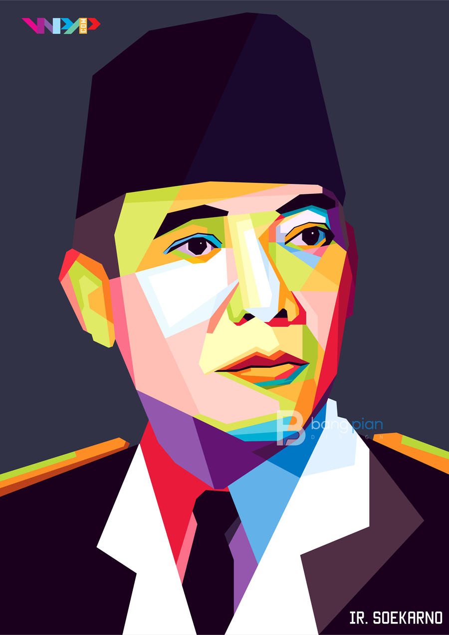 Detail Vector Bung Karno Nomer 34