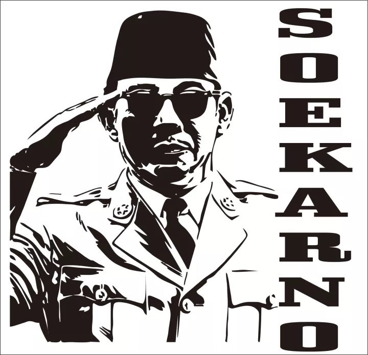 Detail Vector Bung Karno Nomer 54