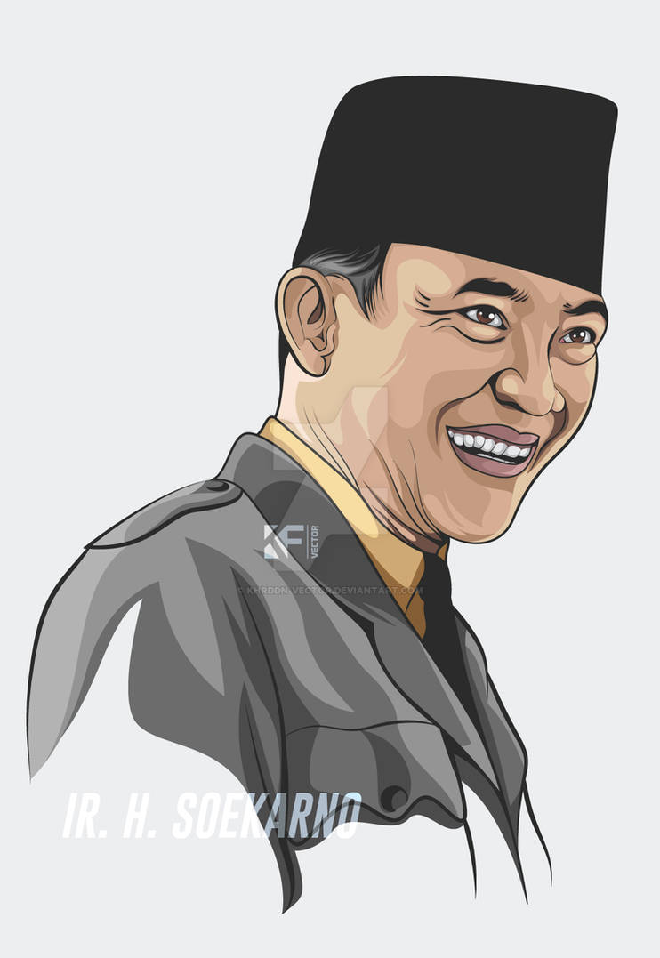 Detail Vector Bung Karno Nomer 8