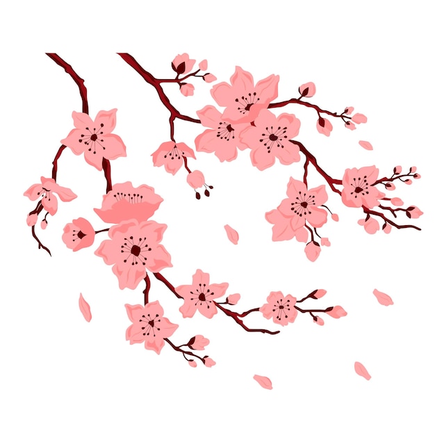 Detail Vector Bunga Sakura Nomer 20