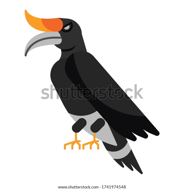 Detail Vector Burung Enggang Nomer 7