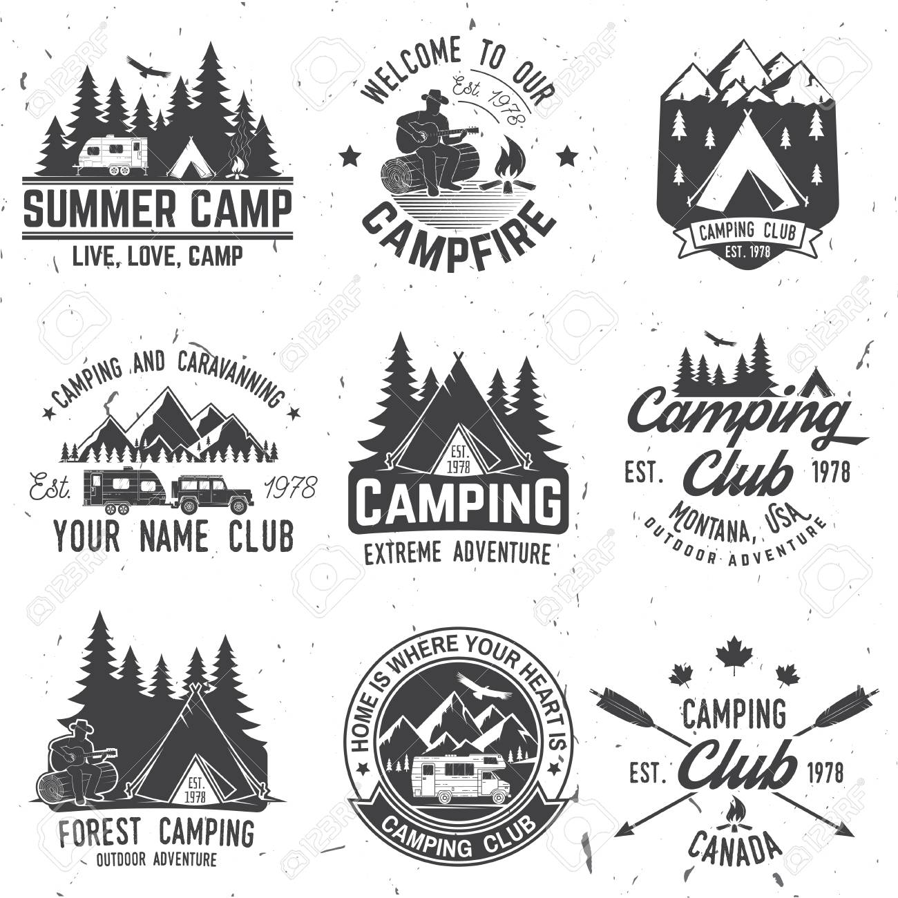 Detail Vector Camping Nomer 13