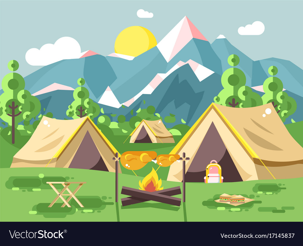 Detail Vector Camping Nomer 26