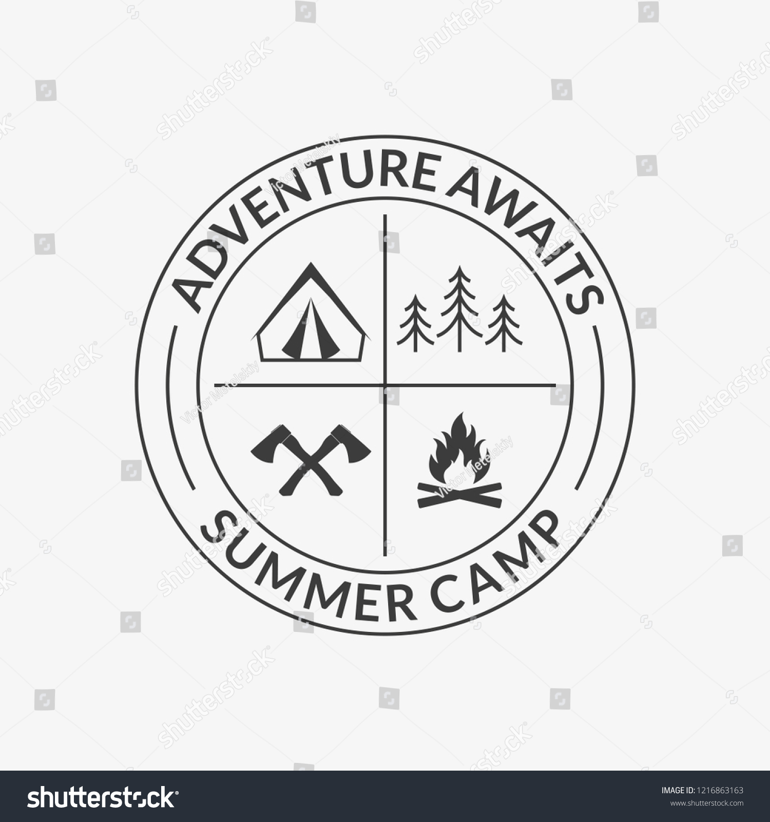 Detail Vector Camping Nomer 43
