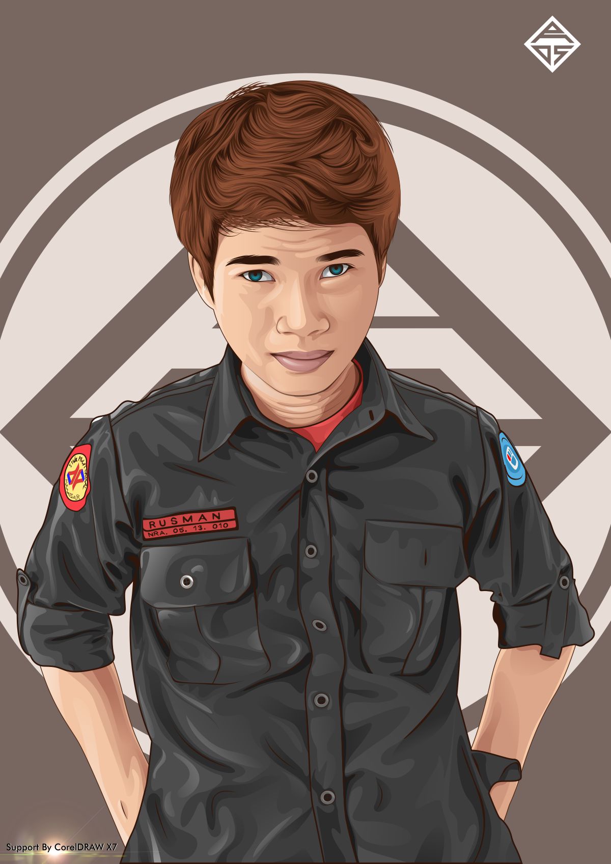 Detail Vector Corel Draw X7 Nomer 6